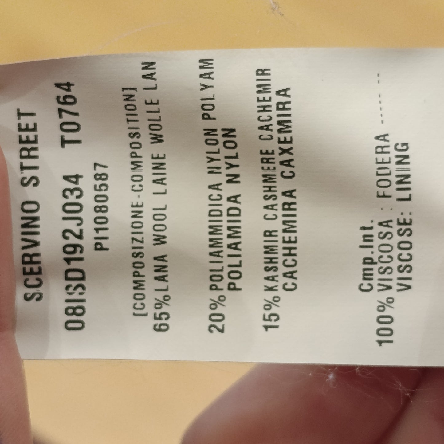 Cappotto crop vinaccia Scervino tg 46