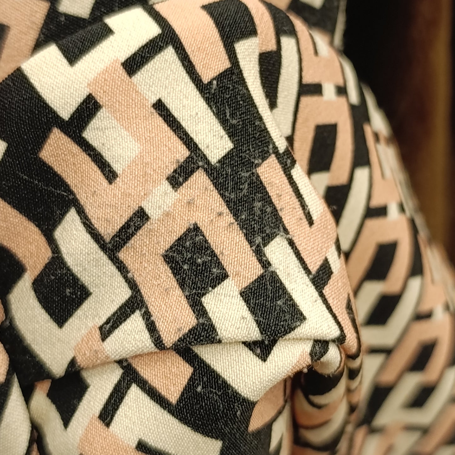 Pantalone pesca/nero Elisabetta Franchi tg 38