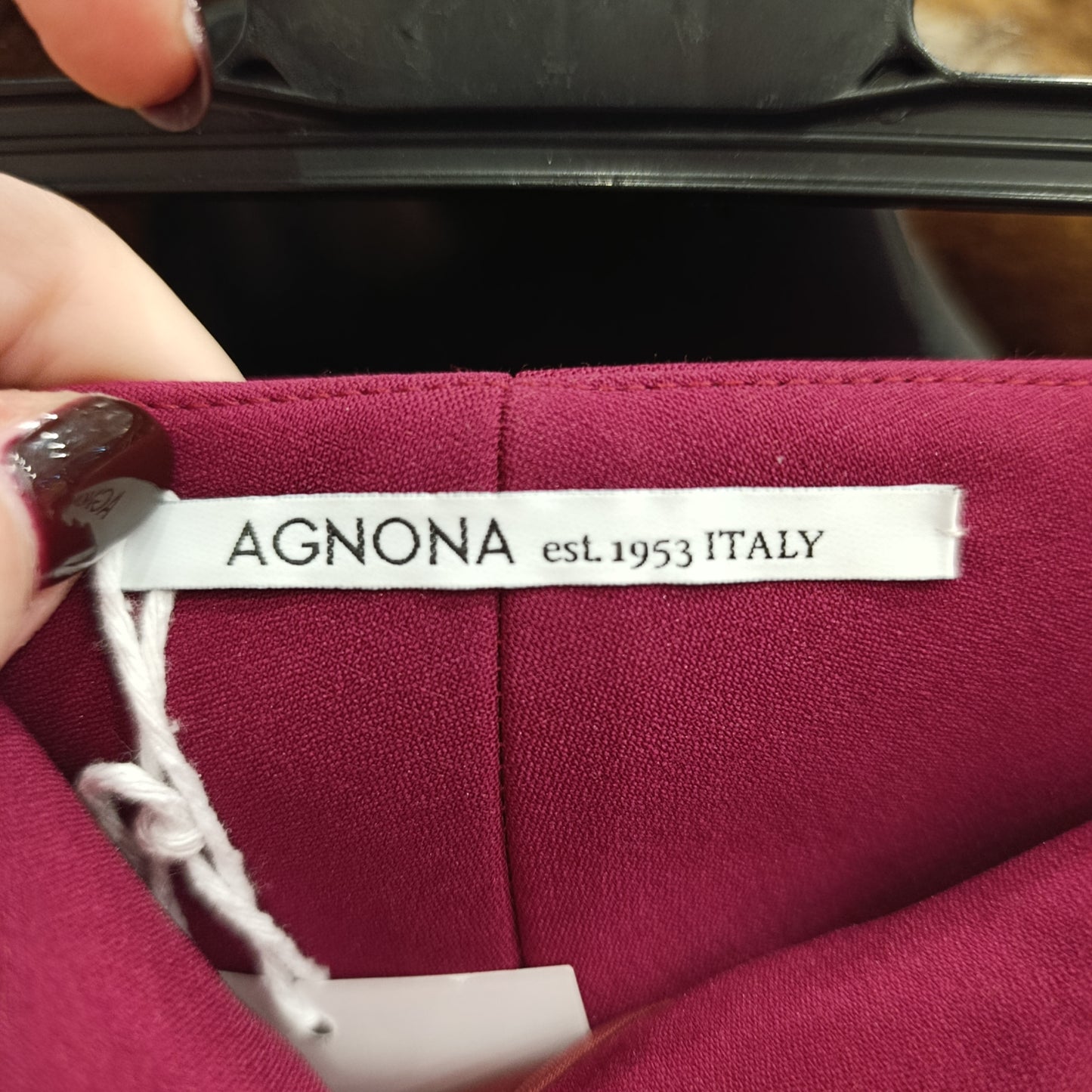Gonna burgundy Agnona tg 38
