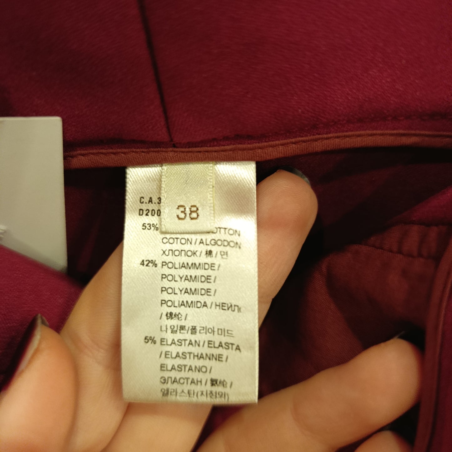 Gonna burgundy Agnona tg 38