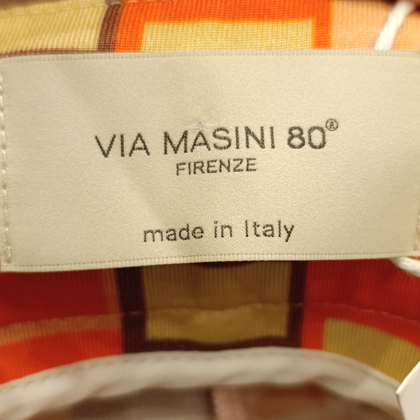 Pantalone arancio Via Masini 80 tg 38