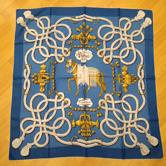 Foulard Hermes blu
