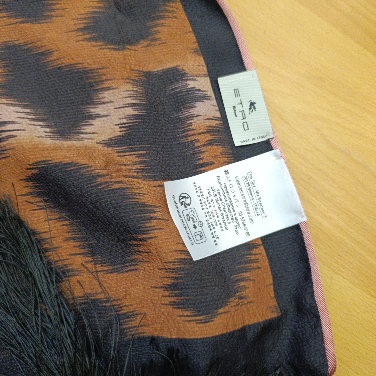 Sciarpa Etro double face frange