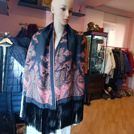 Sciarpa Etro double face frange
