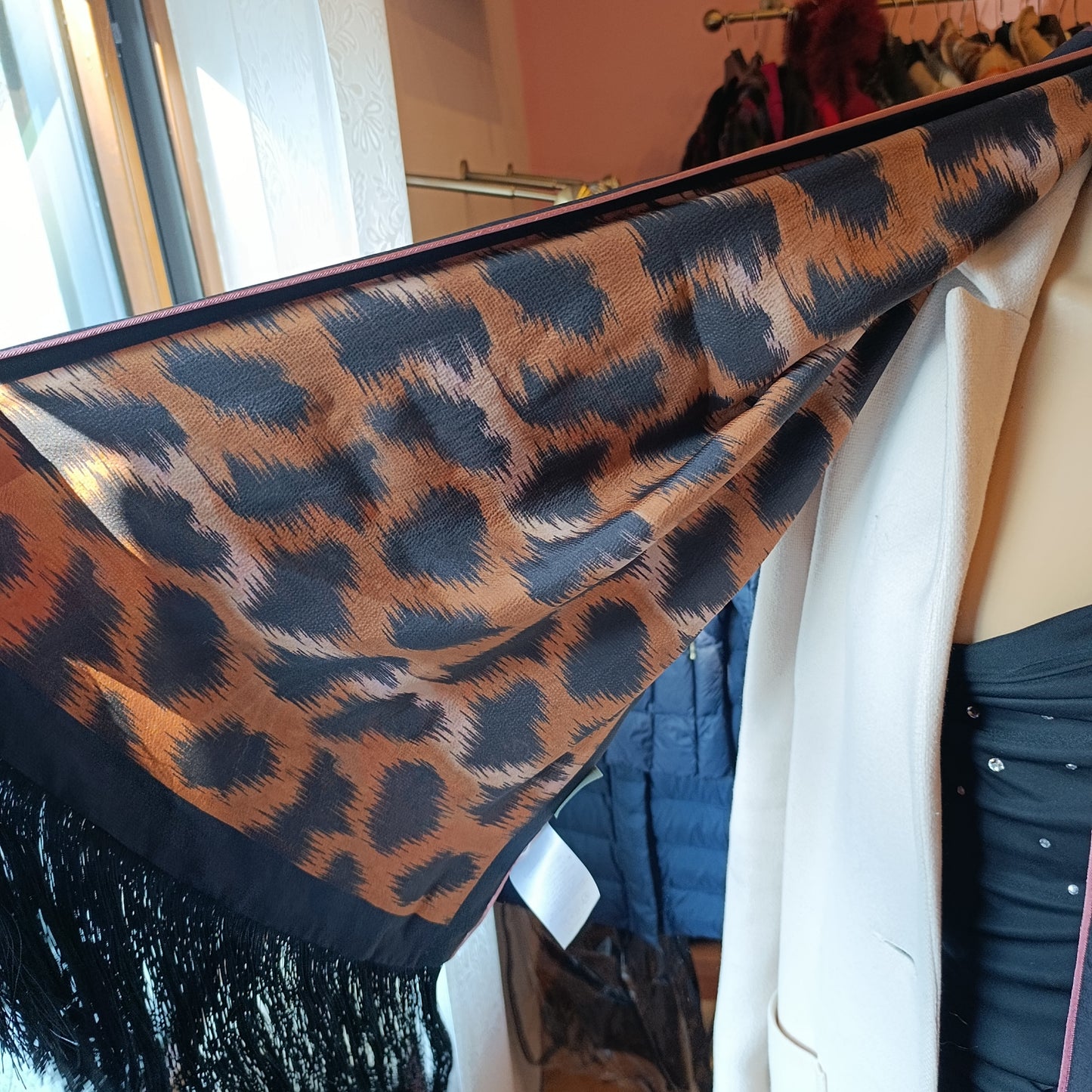 Sciarpa Etro double face frange