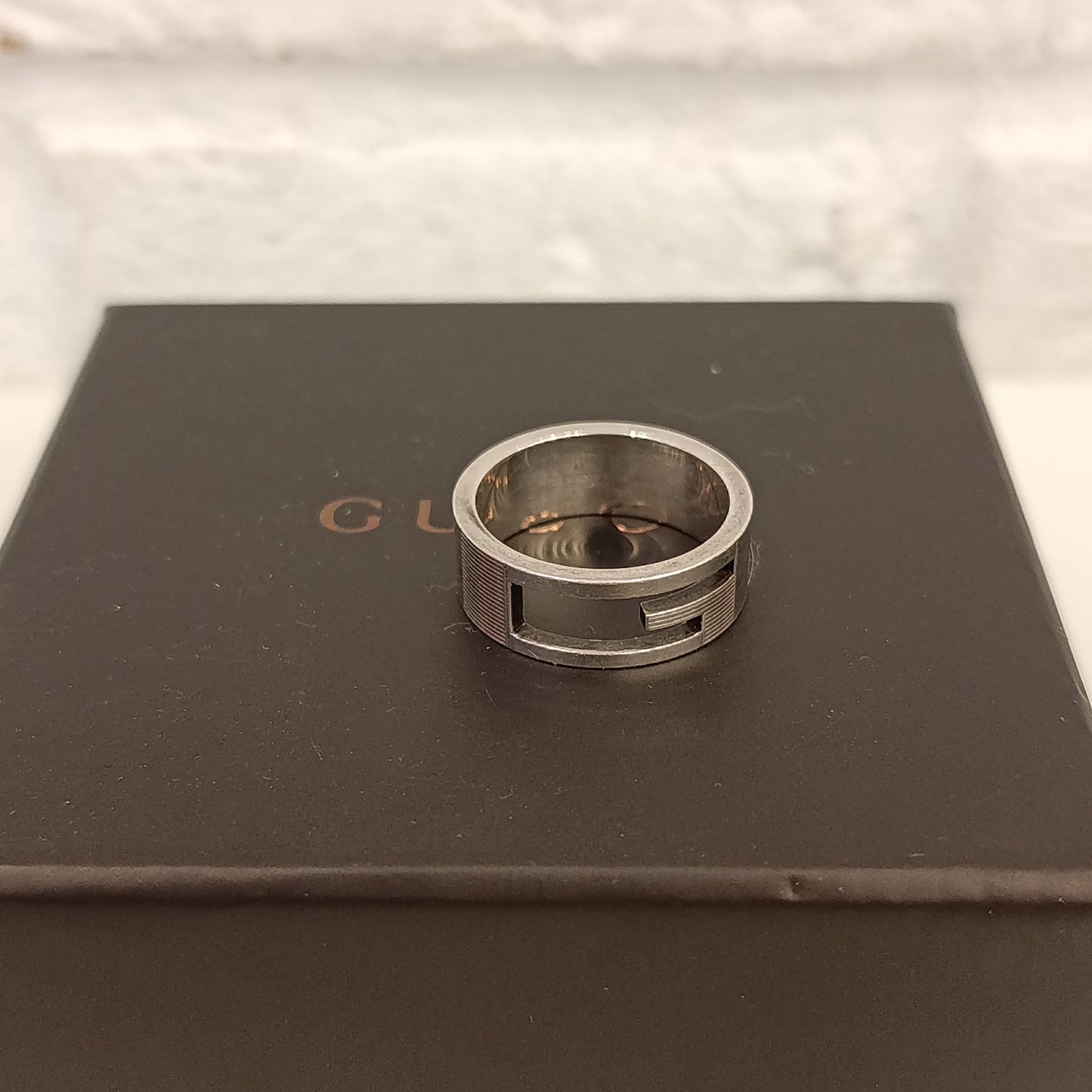 Anello Gucci argento mis 22