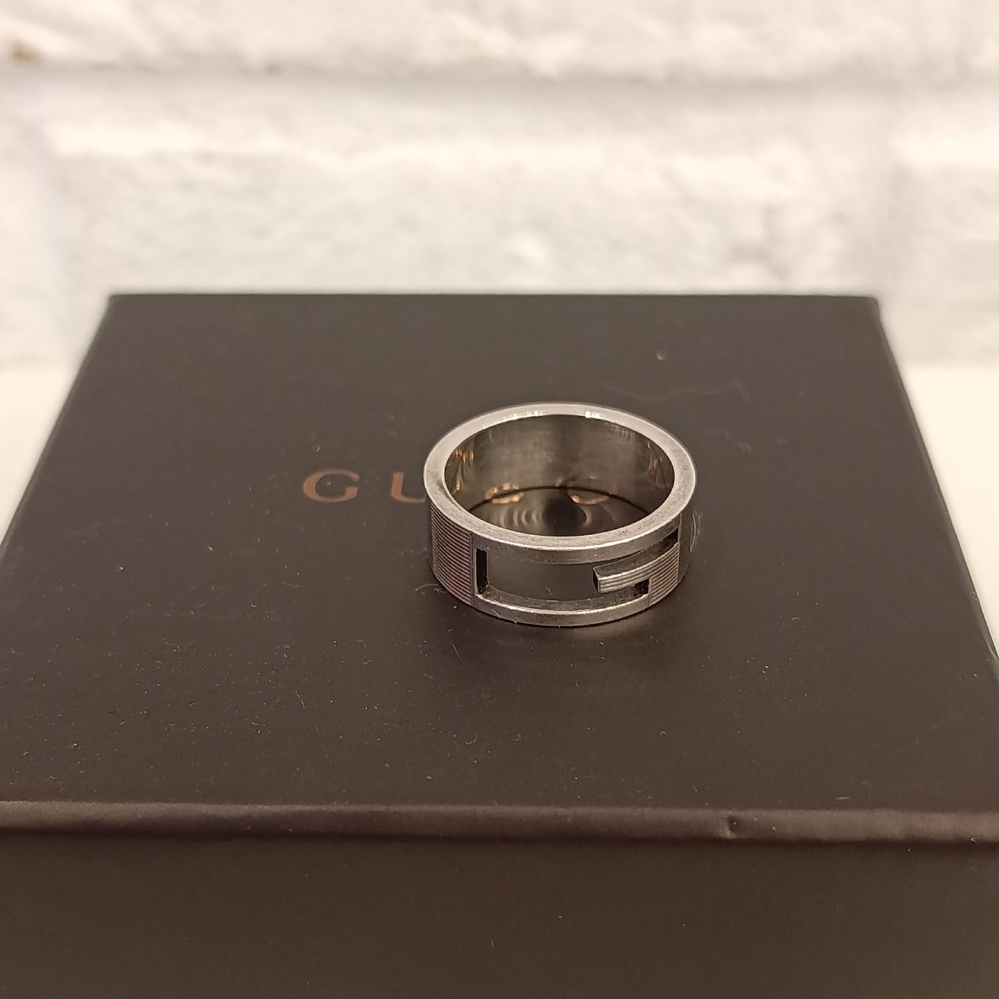 Anello Gucci argento mis 22