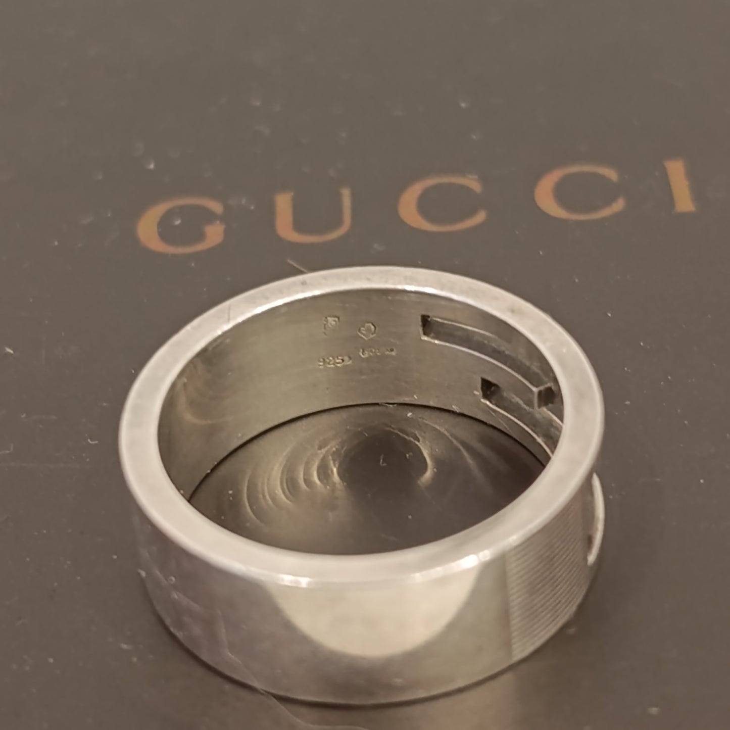 Anello Gucci argento mis 22