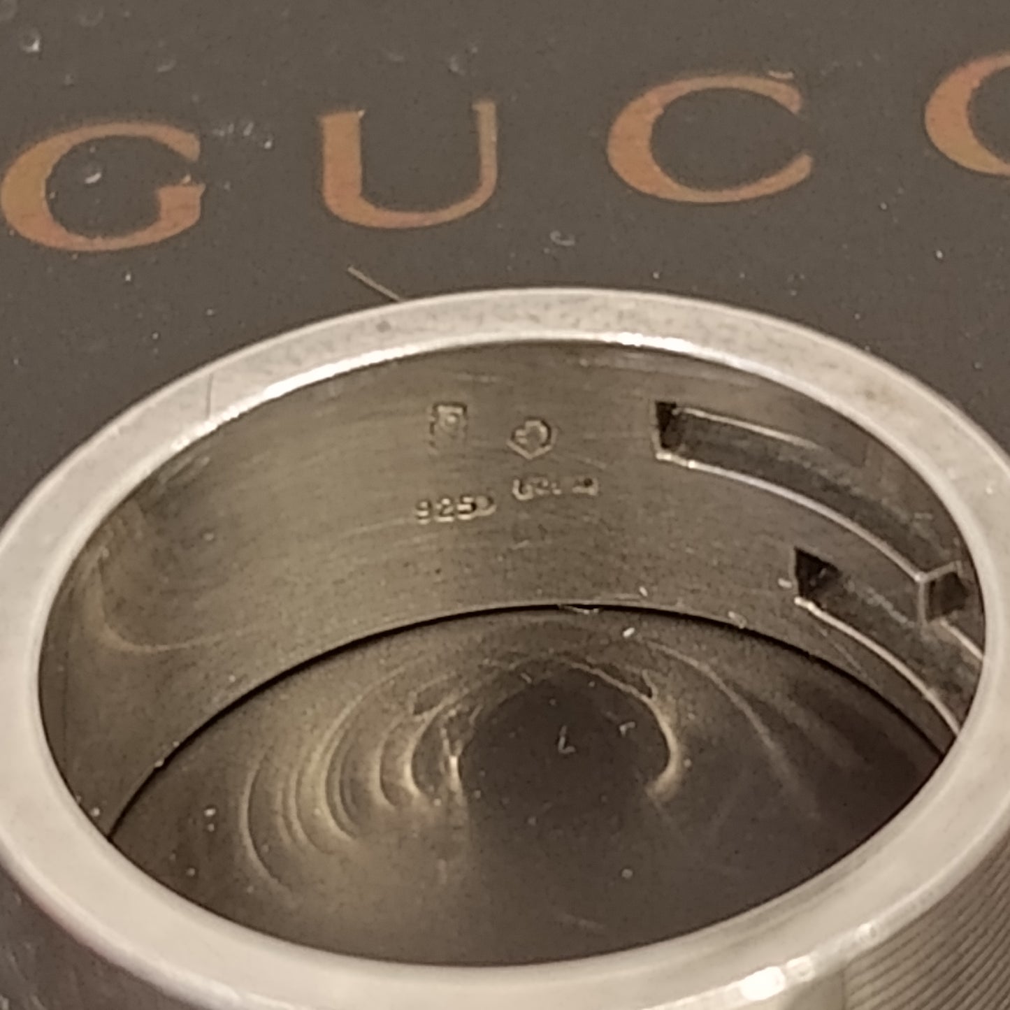 Anello Gucci argento mis 22