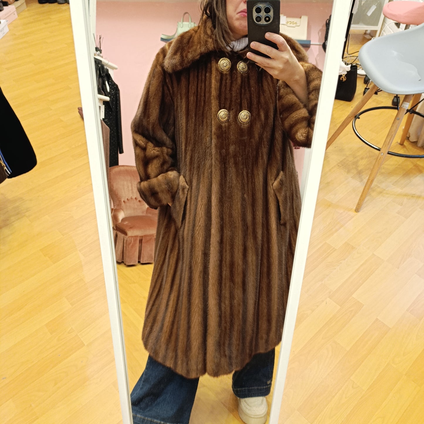 Pelliccia visone Gianfranco Ferrè tg M/L