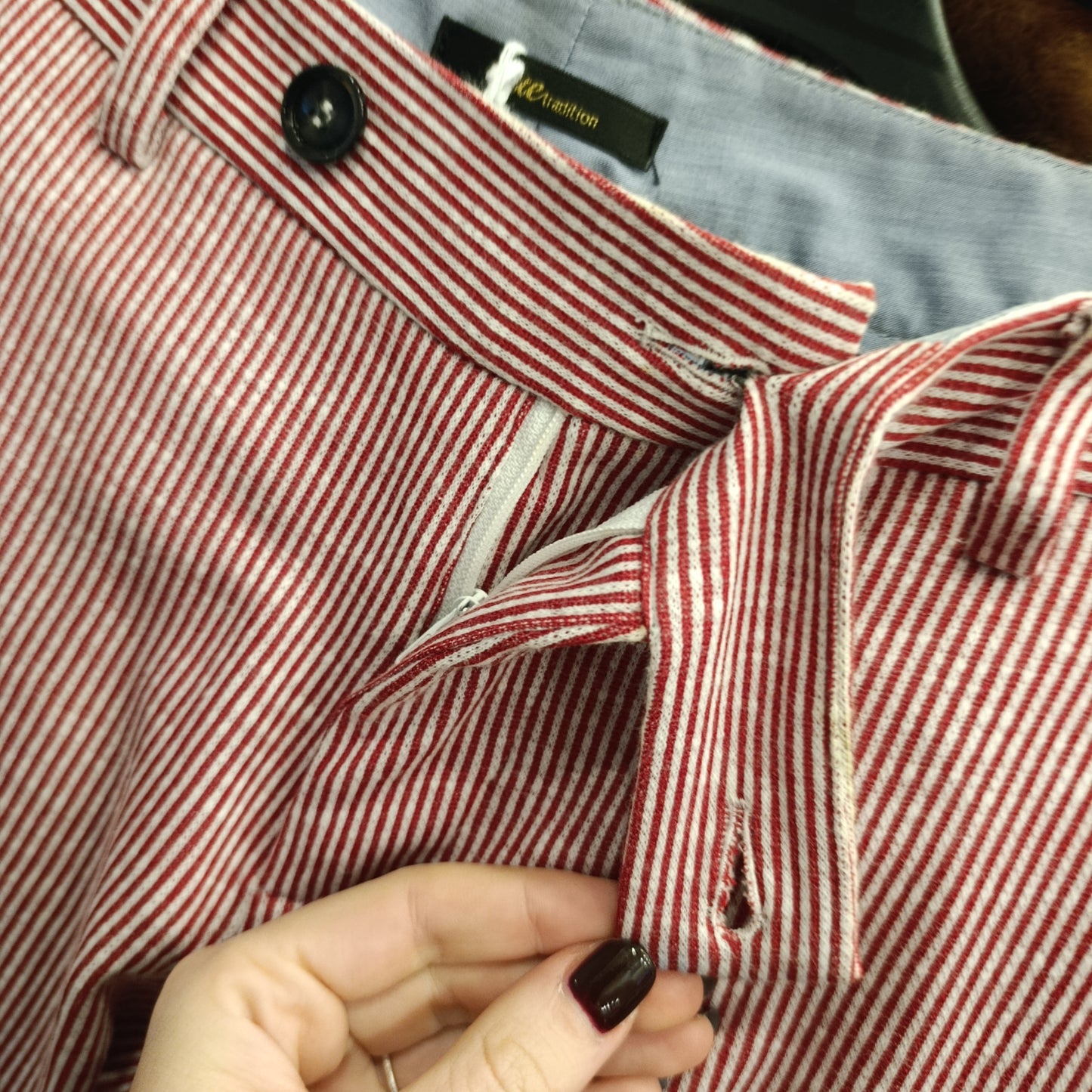 Pantalone righe rosso/bianco True Tradition tg 44