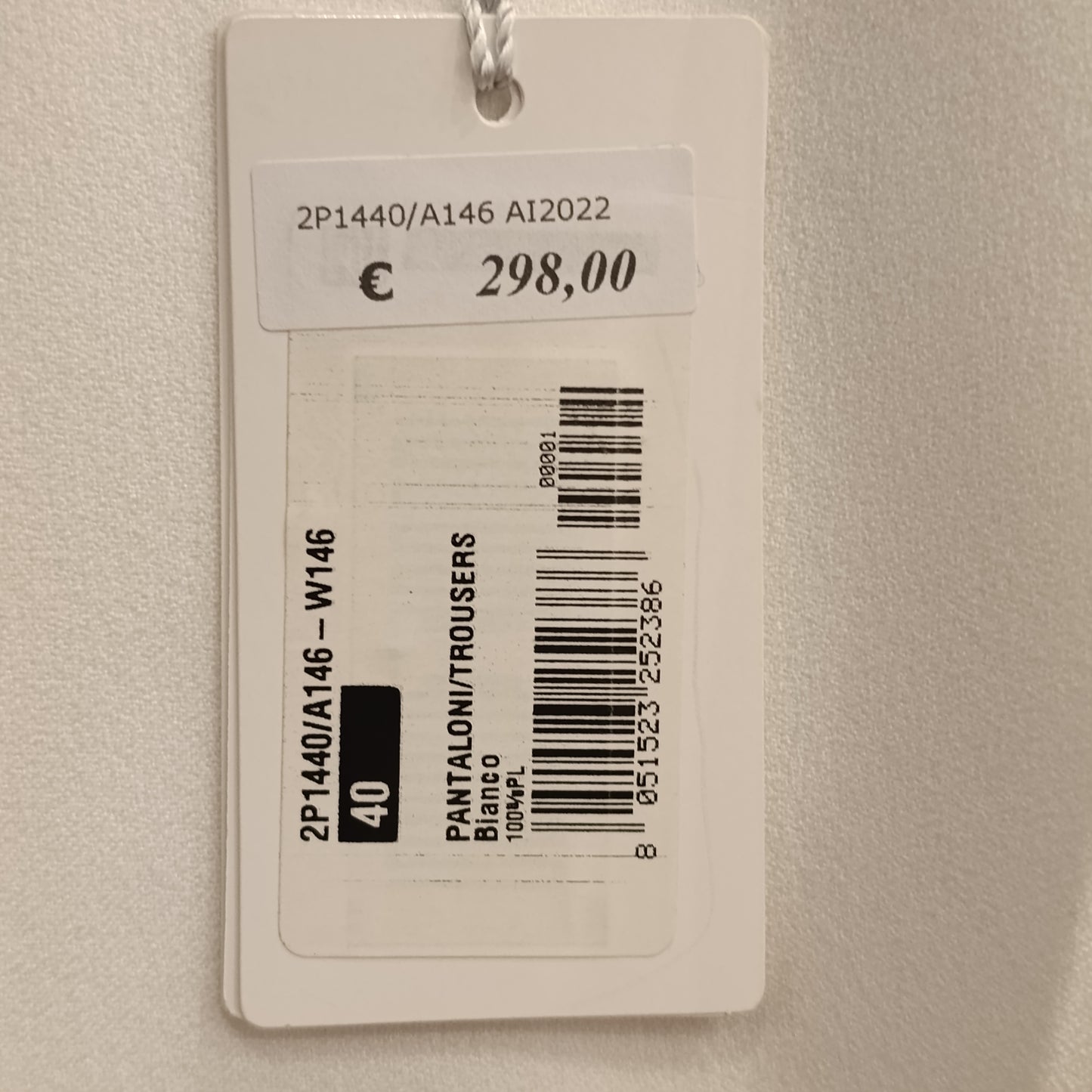 Pantalone bianco Patrizia Pepe tg 40
