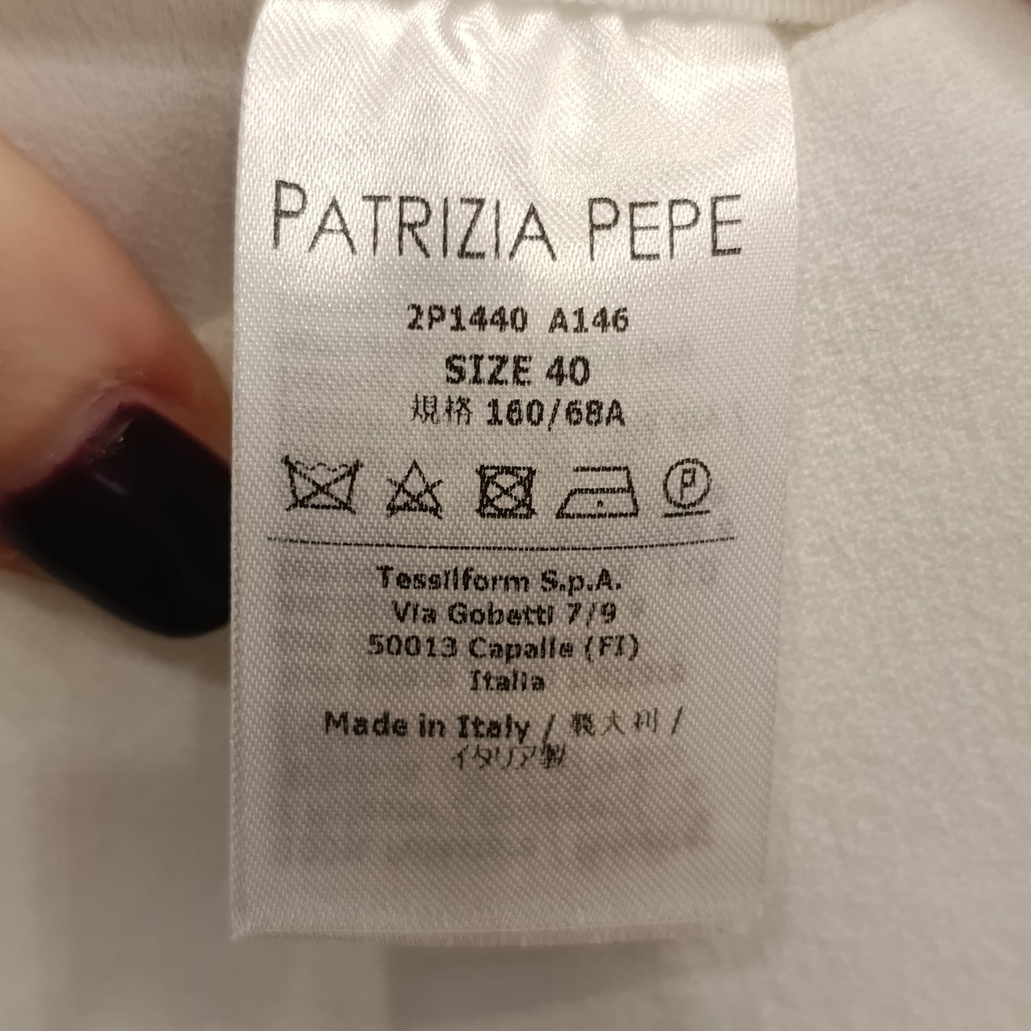 Pantalone bianco Patrizia Pepe tg 40