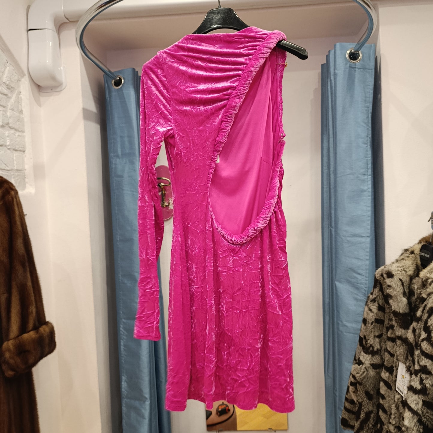 Mini abito fuxia Versace tg 42