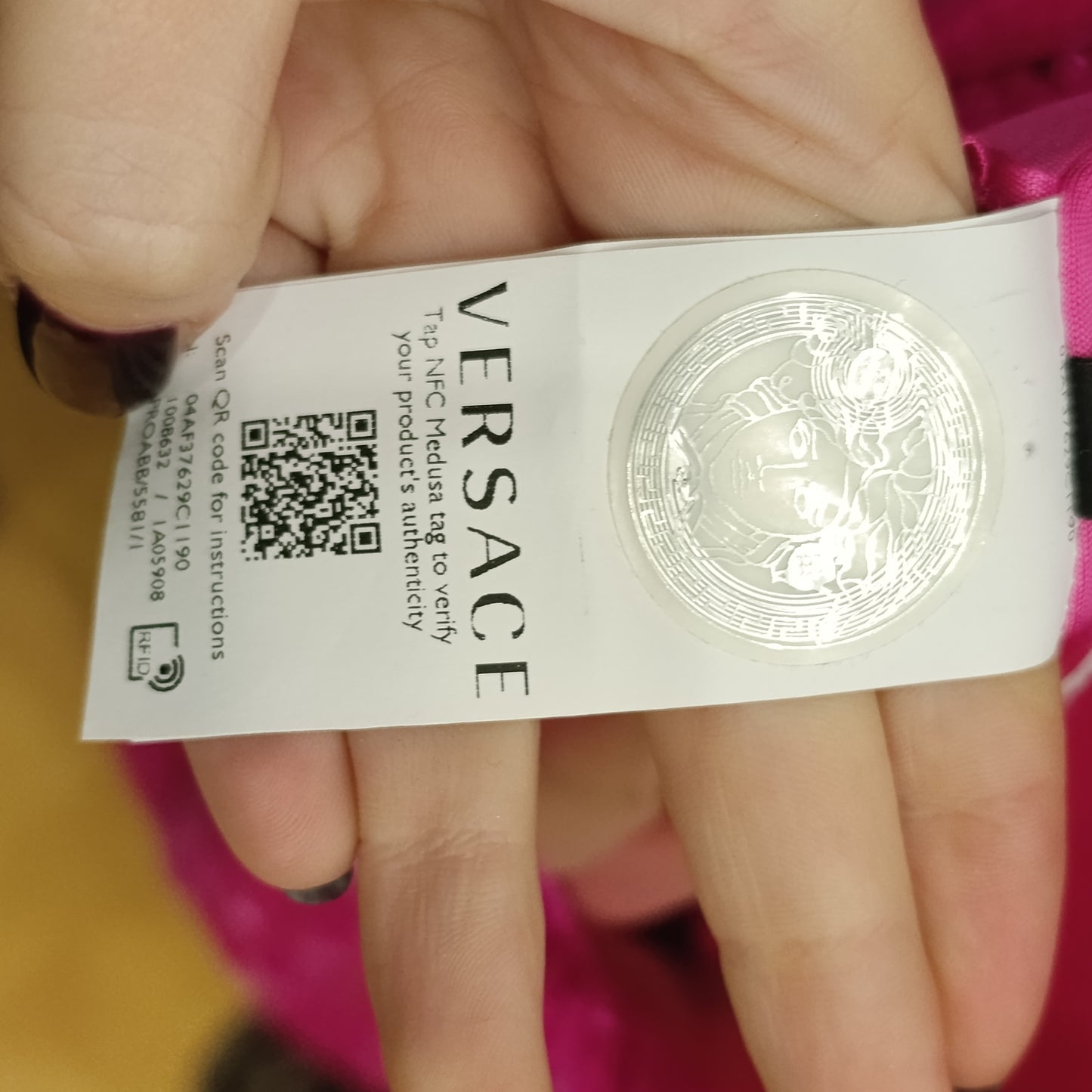 Mini abito fuxia Versace tg 42