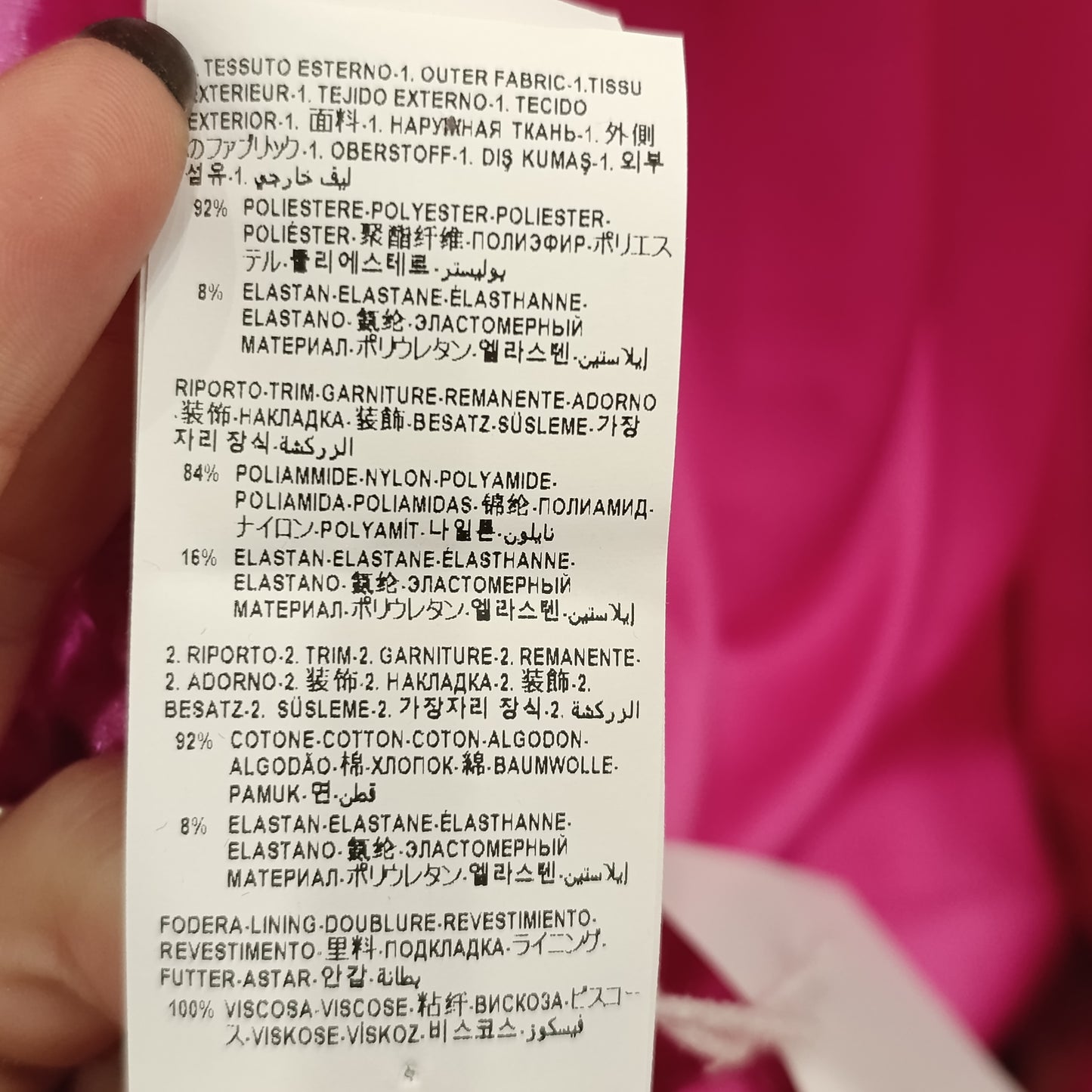 Mini abito fuxia Versace tg 42