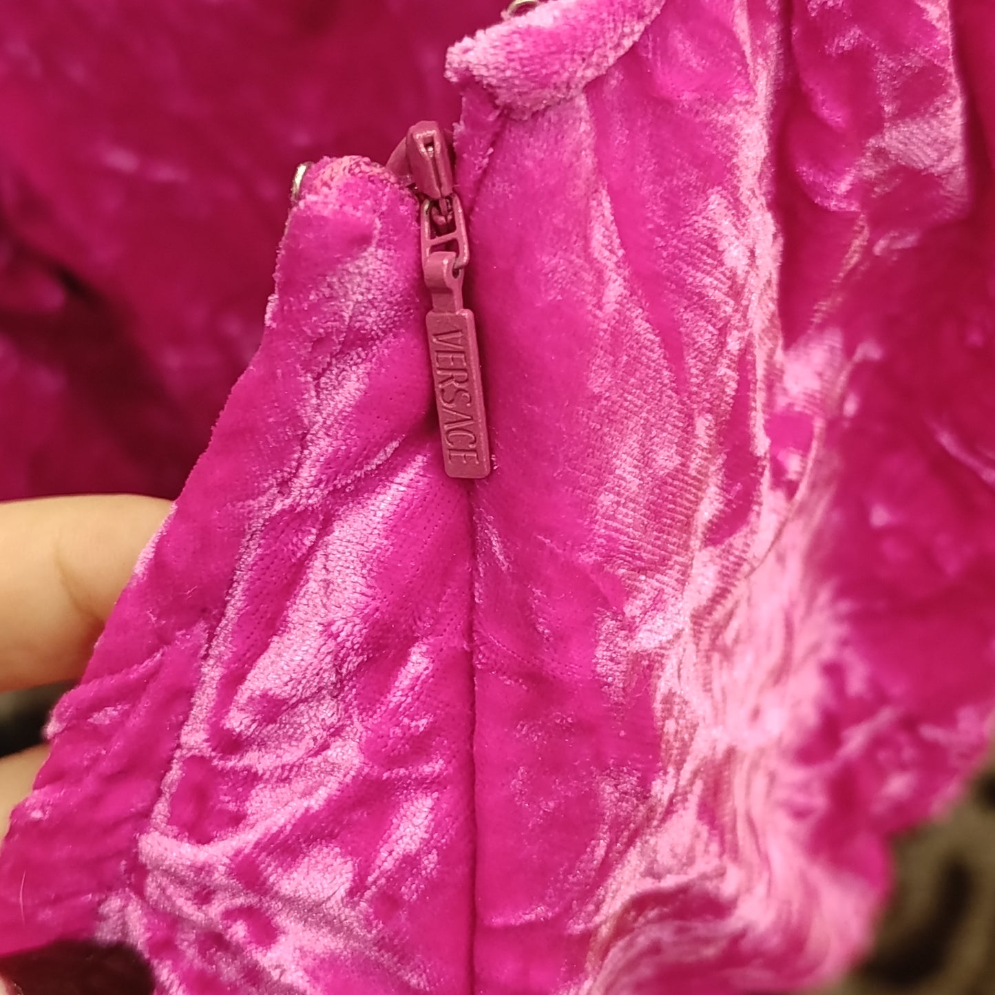 Mini abito fuxia Versace tg 42