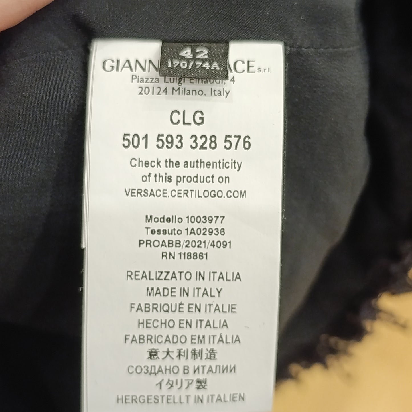 Gonna nera Versace tg 42