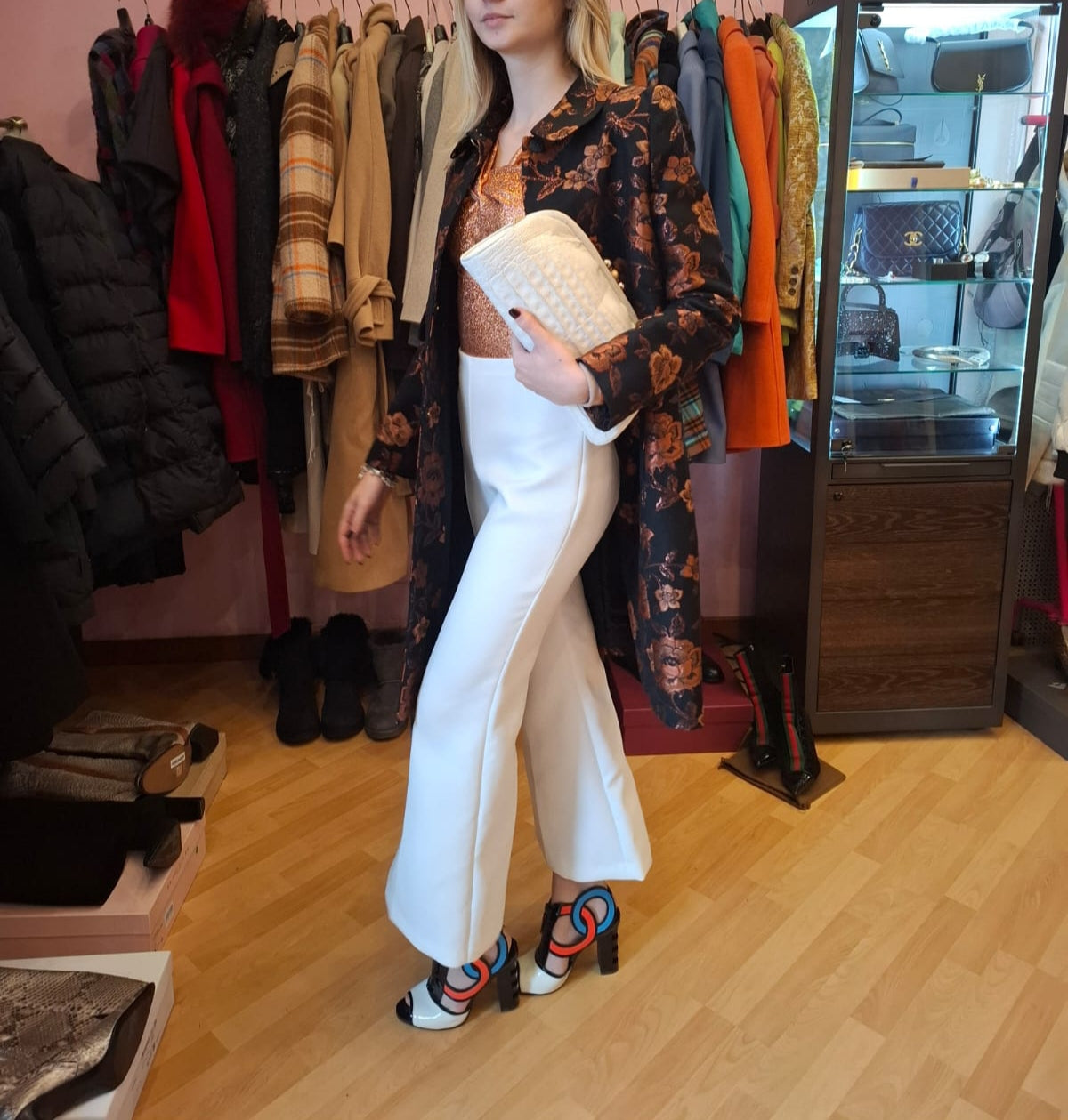 Cappotto floreale Luisa Spagnoli tg 44