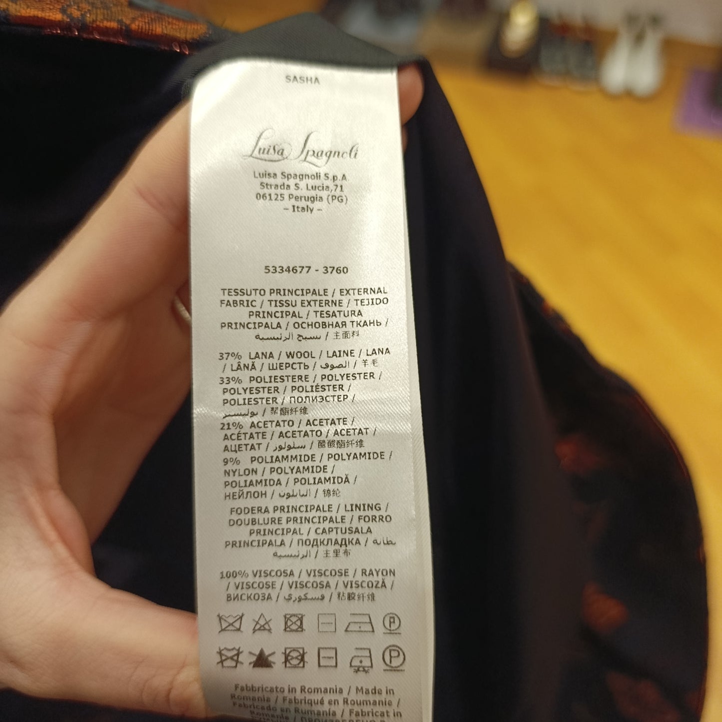 Cappotto floreale Luisa Spagnoli tg 44