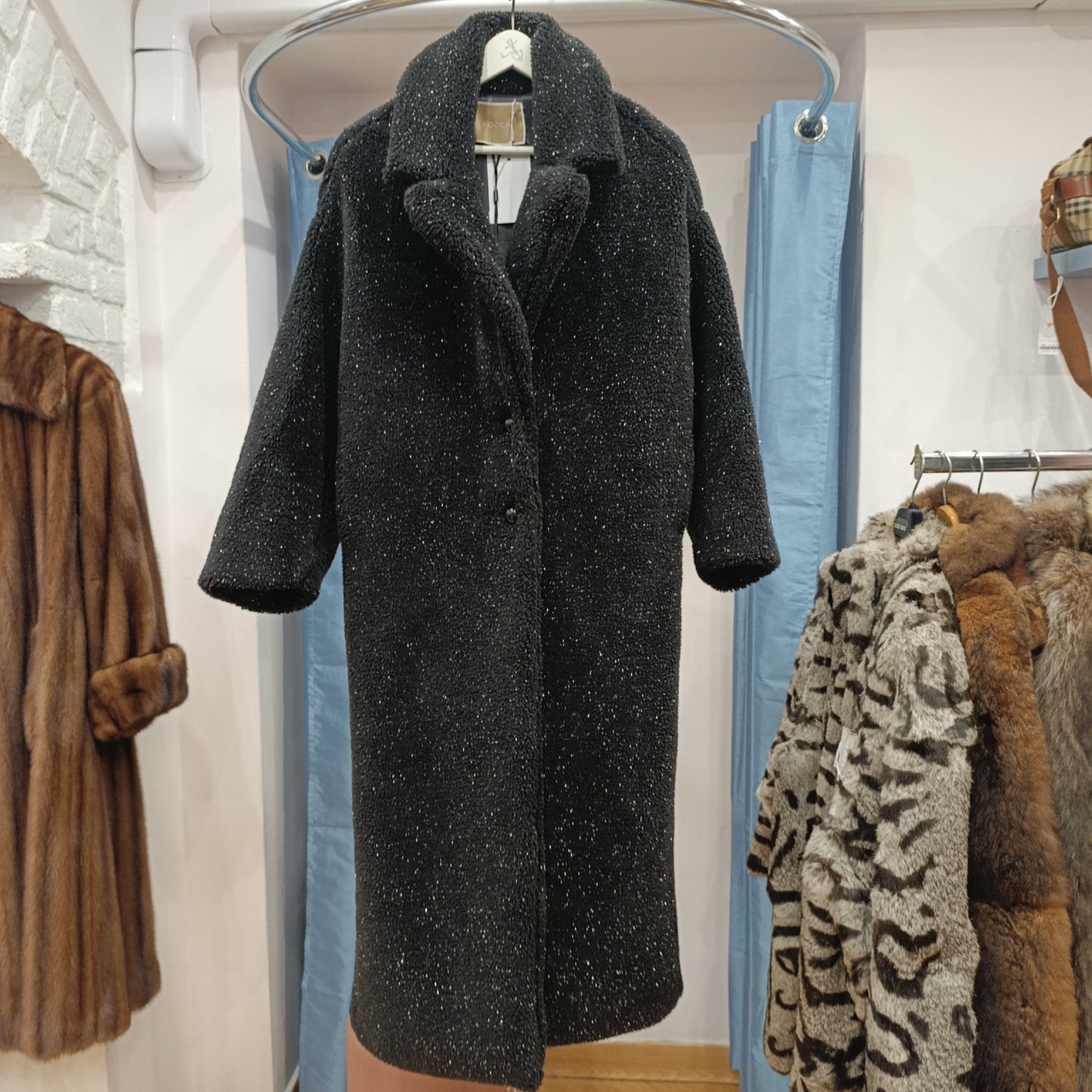 Teddy nero lurex Kocca tg XS