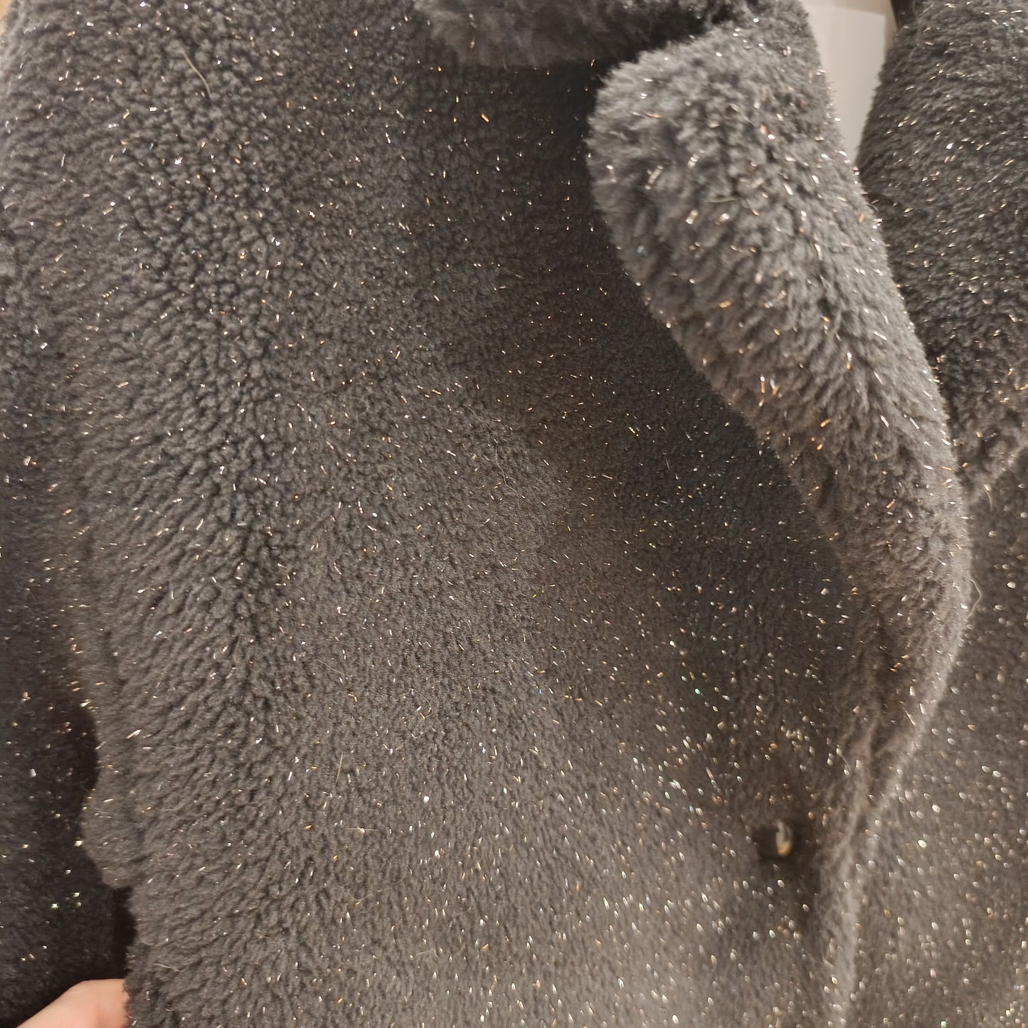 Teddy nero lurex Kocca tg XS