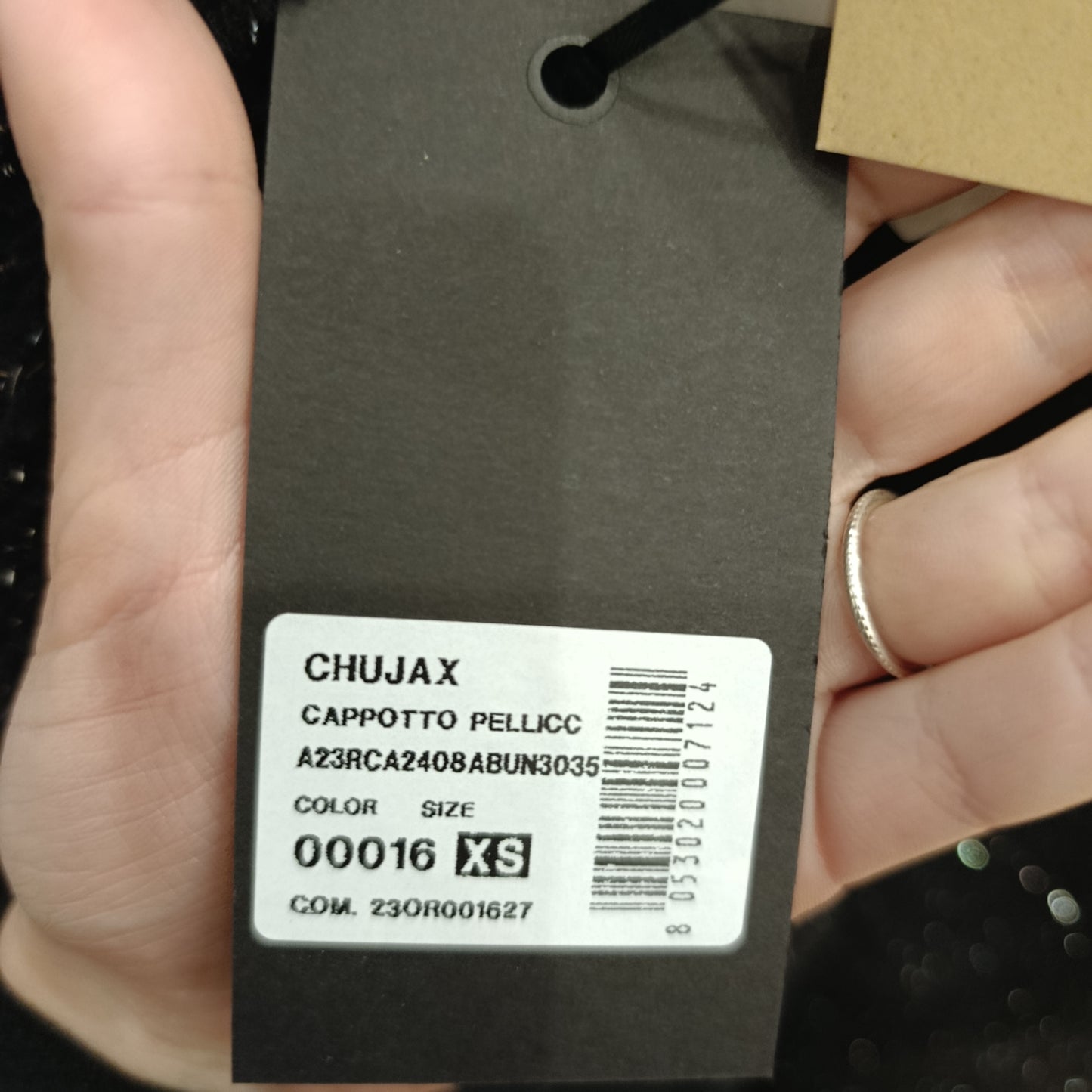 Teddy nero lurex Kocca tg XS