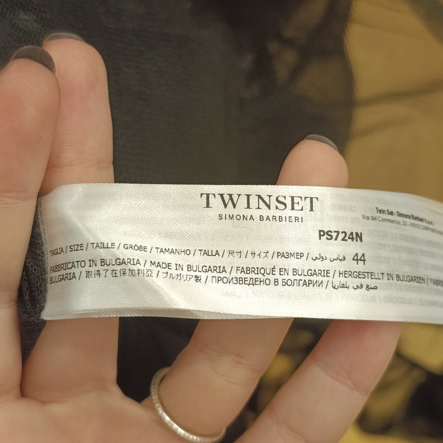 Abito nero tulle Twinset tg 44