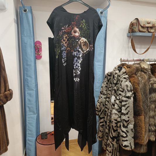 Abito nero floreale All Saint tg EU 36