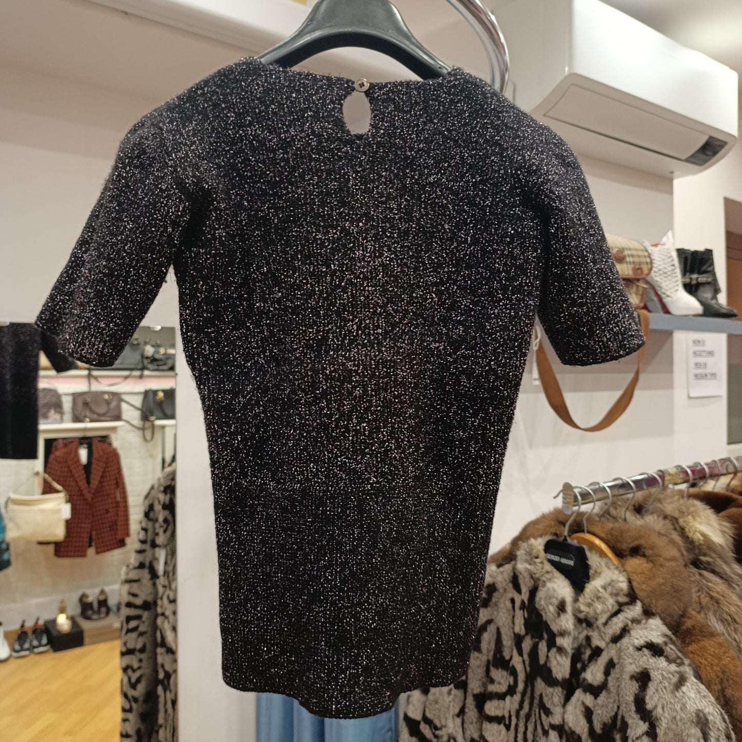 Maglia nera lurex Miu Miu tg S