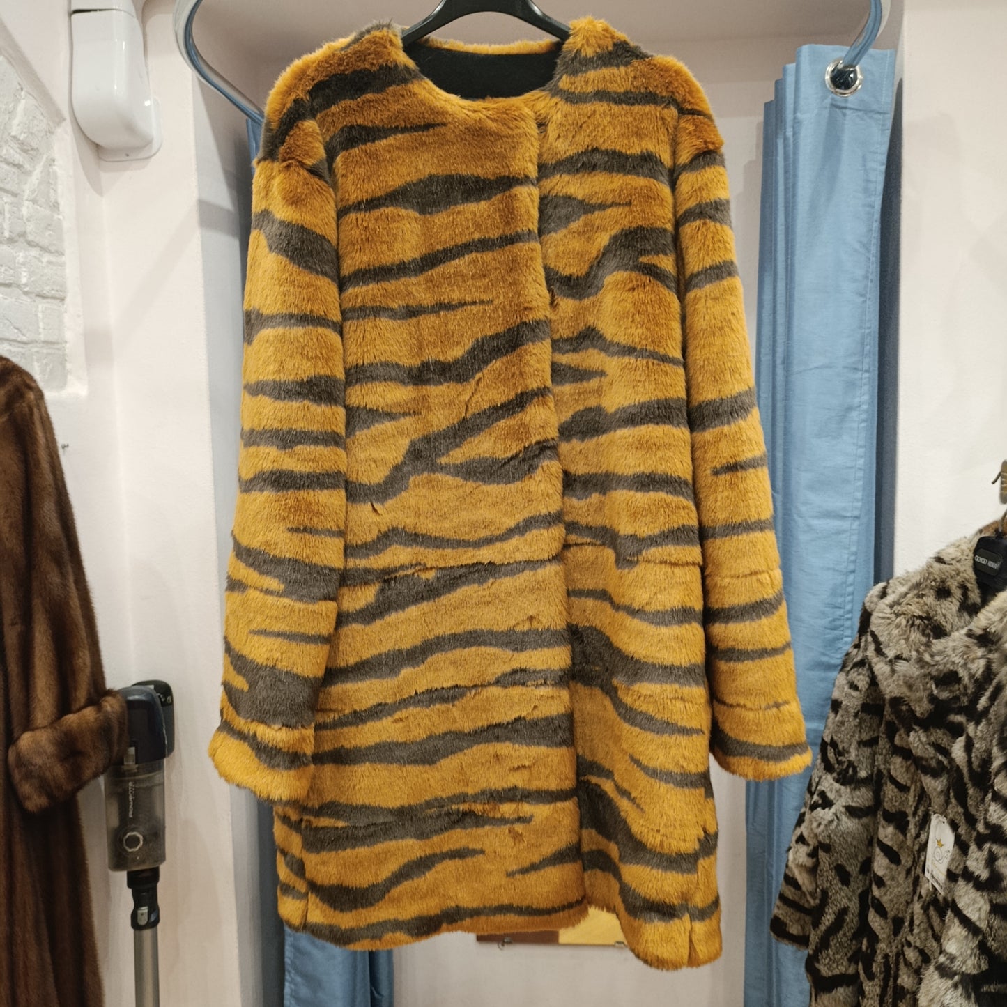 Eco pelliccia MSGM zebrata tg 42