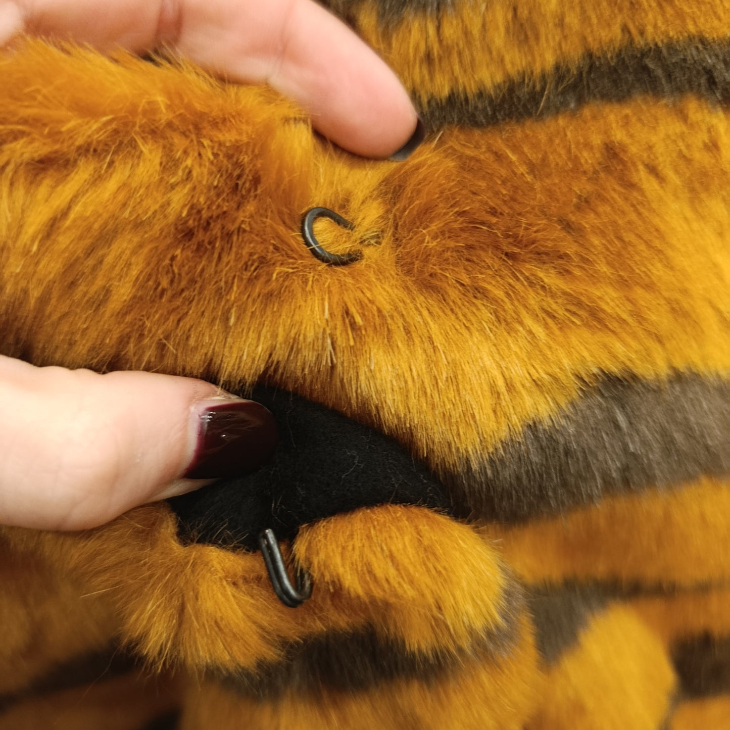 Eco pelliccia MSGM zebrata tg 42