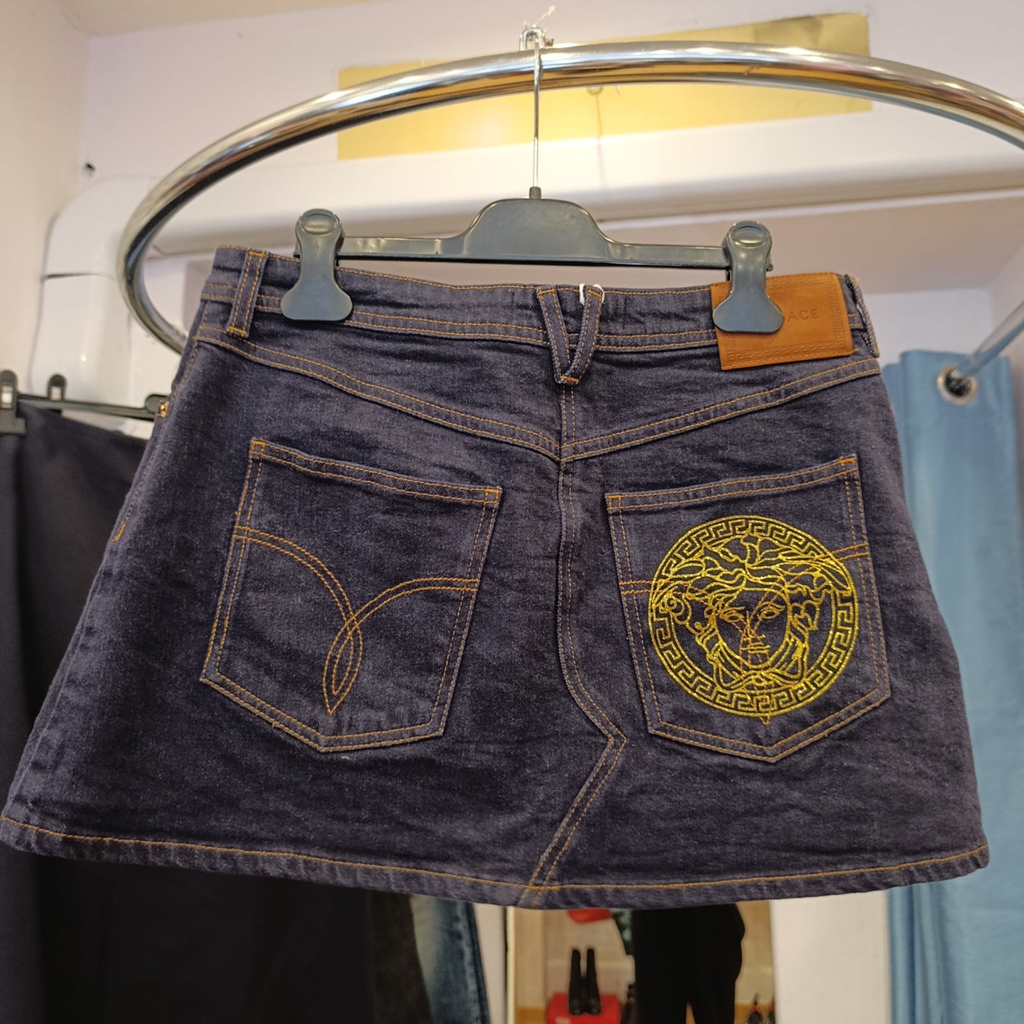 Mini gonna jeans Versace tg 42