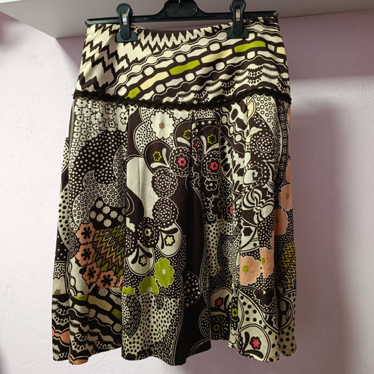 Gonna floreale Vintage tg 40/42