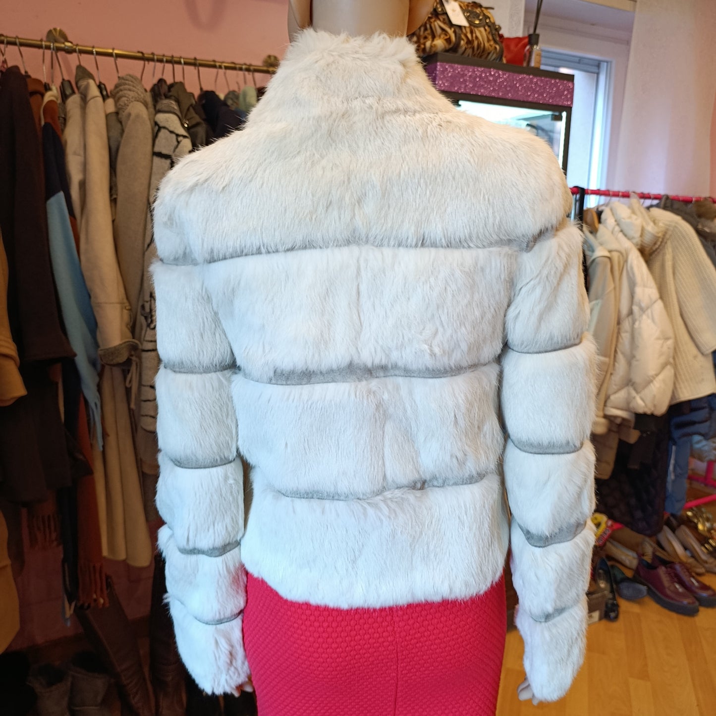 Pelliccia panna Elisabetta Franchi tg 42