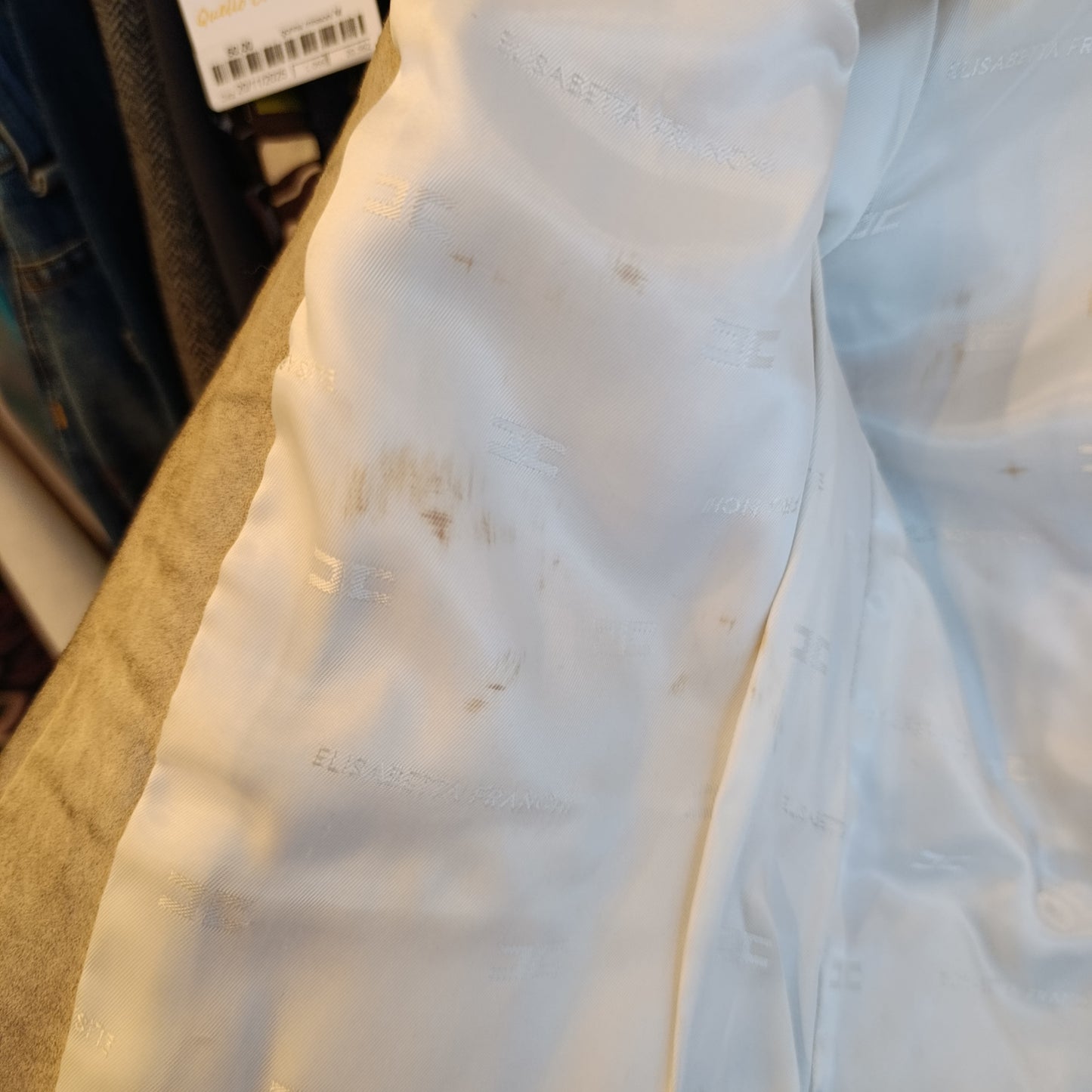 Pelliccia panna Elisabetta Franchi tg 42