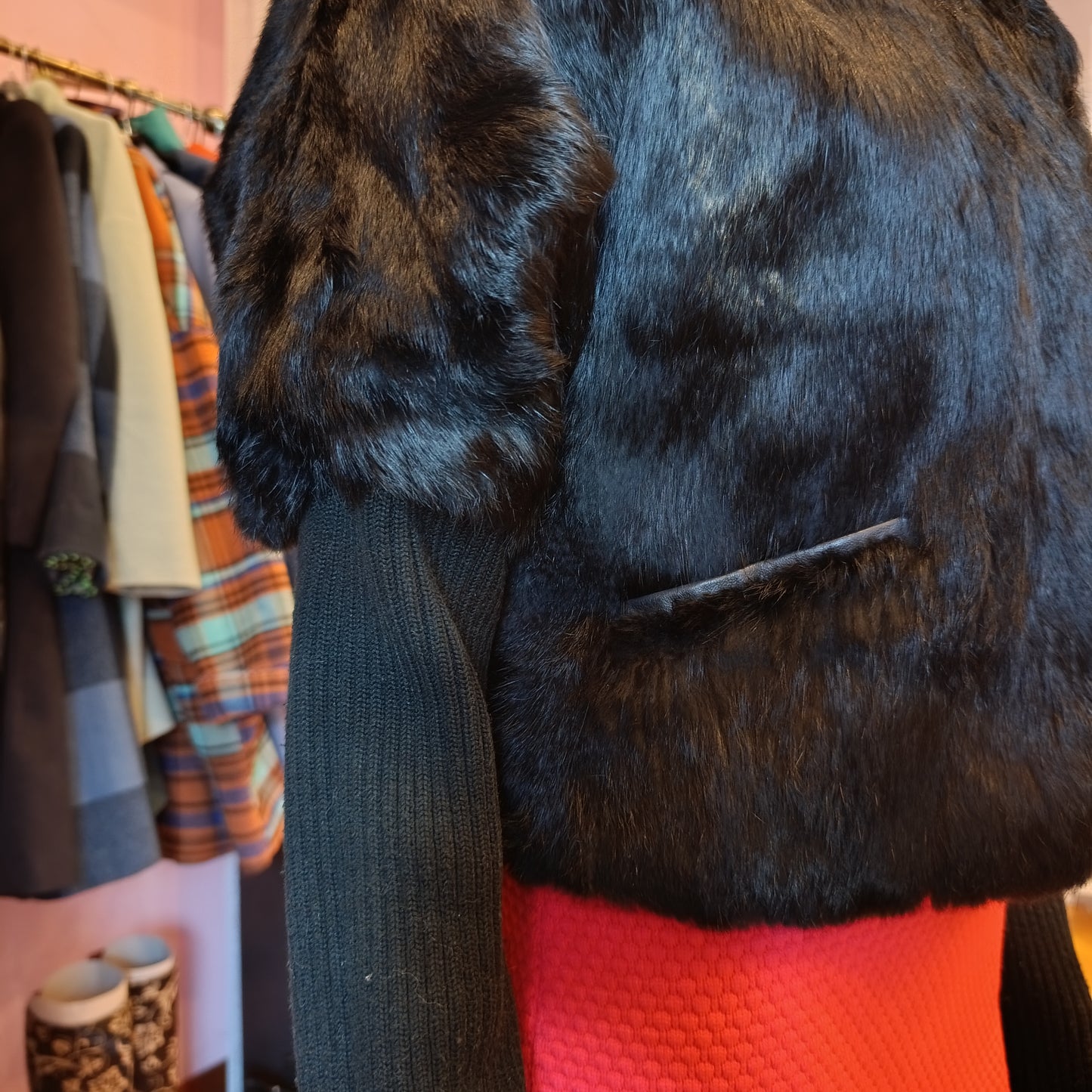 Pelliccia nera K-YEN tg S