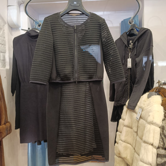 Abito + bolerino nero traforato Pennyblack tg M