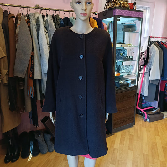 Cappotto cioccolato Luisa Spagnoli tg M