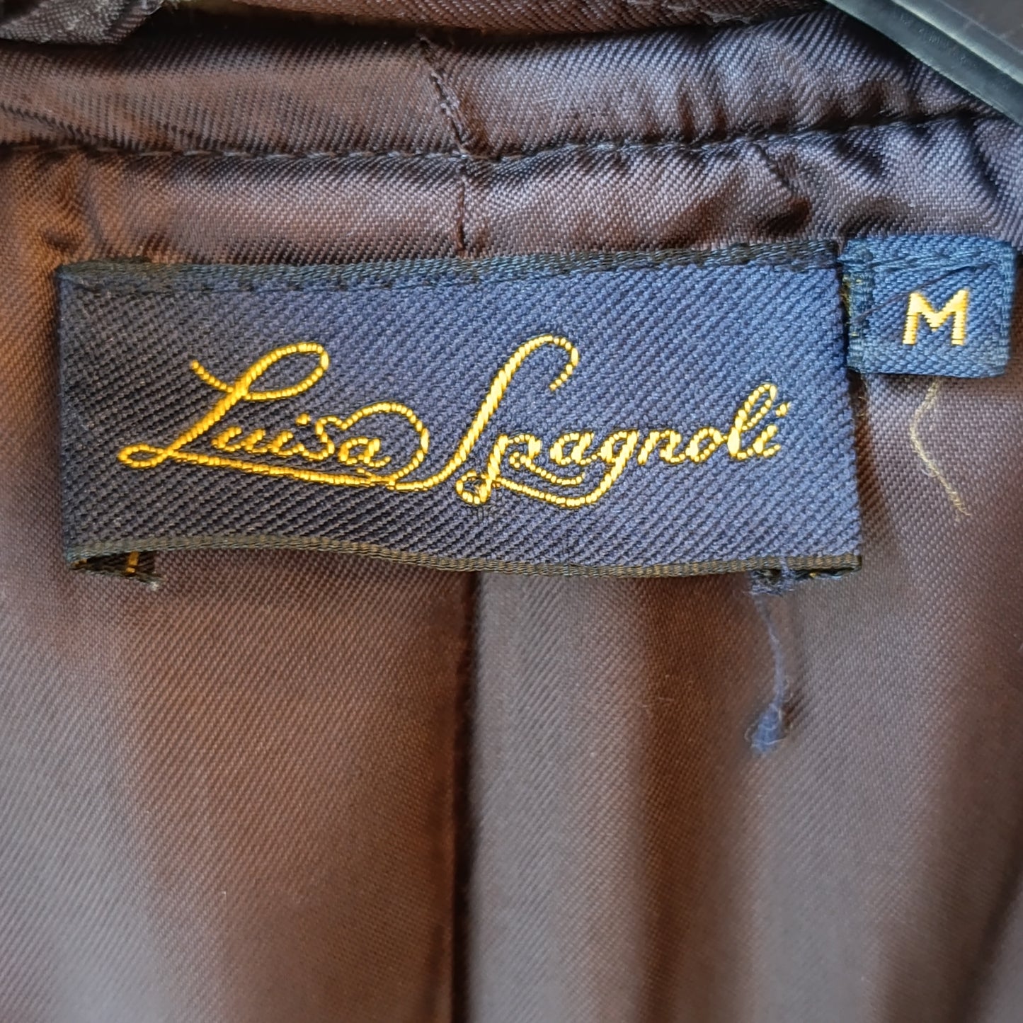 Cappotto cioccolato Luisa Spagnoli tg M