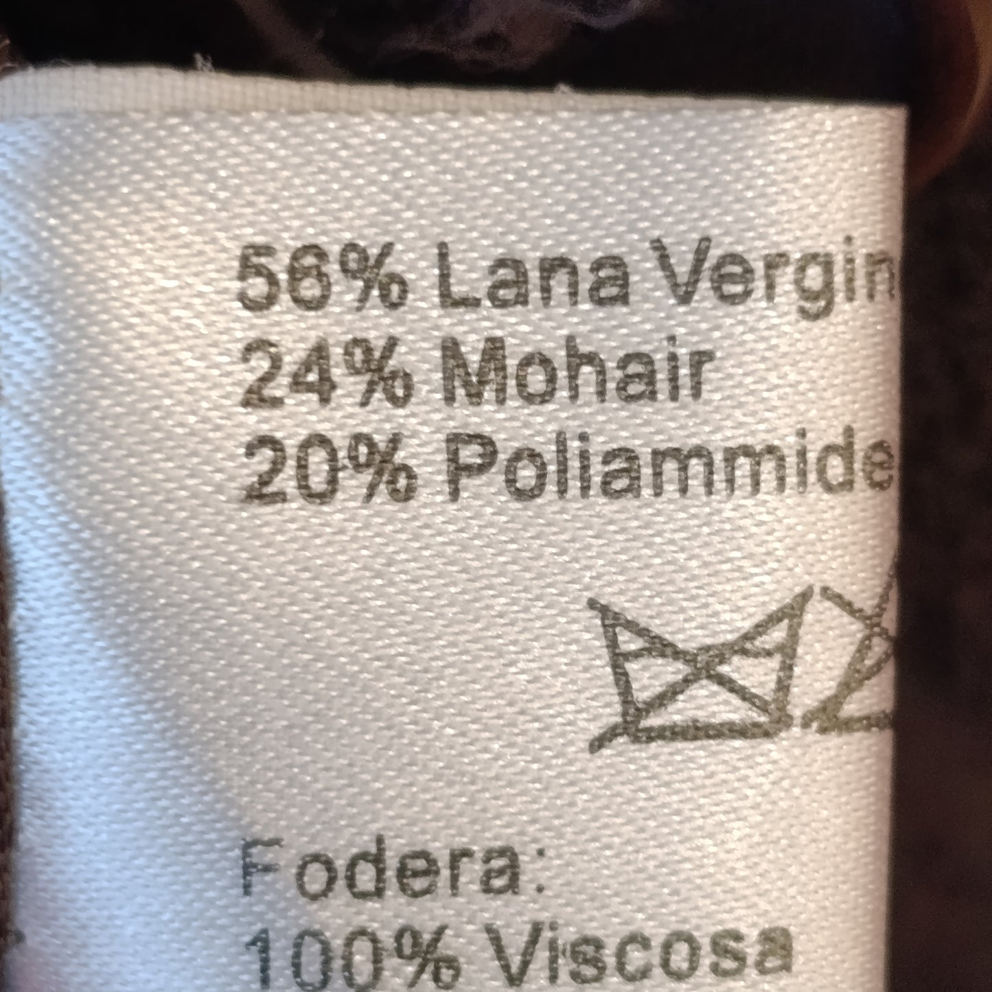 Cappotto cioccolato Luisa Spagnoli tg M