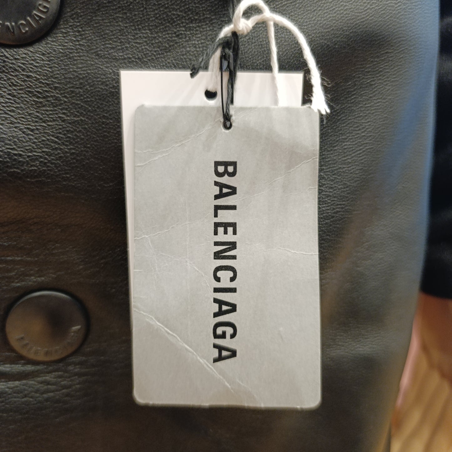 Gonna pelle nera Balenciaga tg fr36/it40