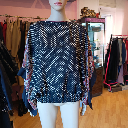 Mantella blu fantasia Etro TU