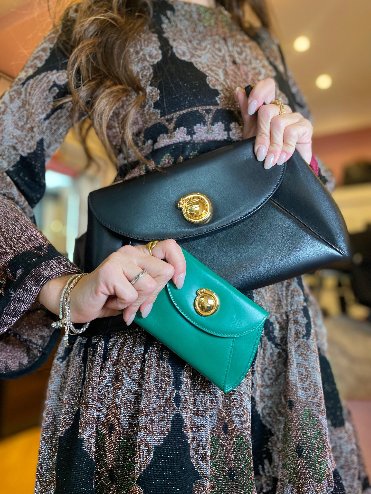 Pochette Cartier nera + portafogli