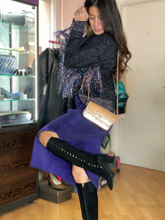 Gonna midi viola Balenciaga tg S