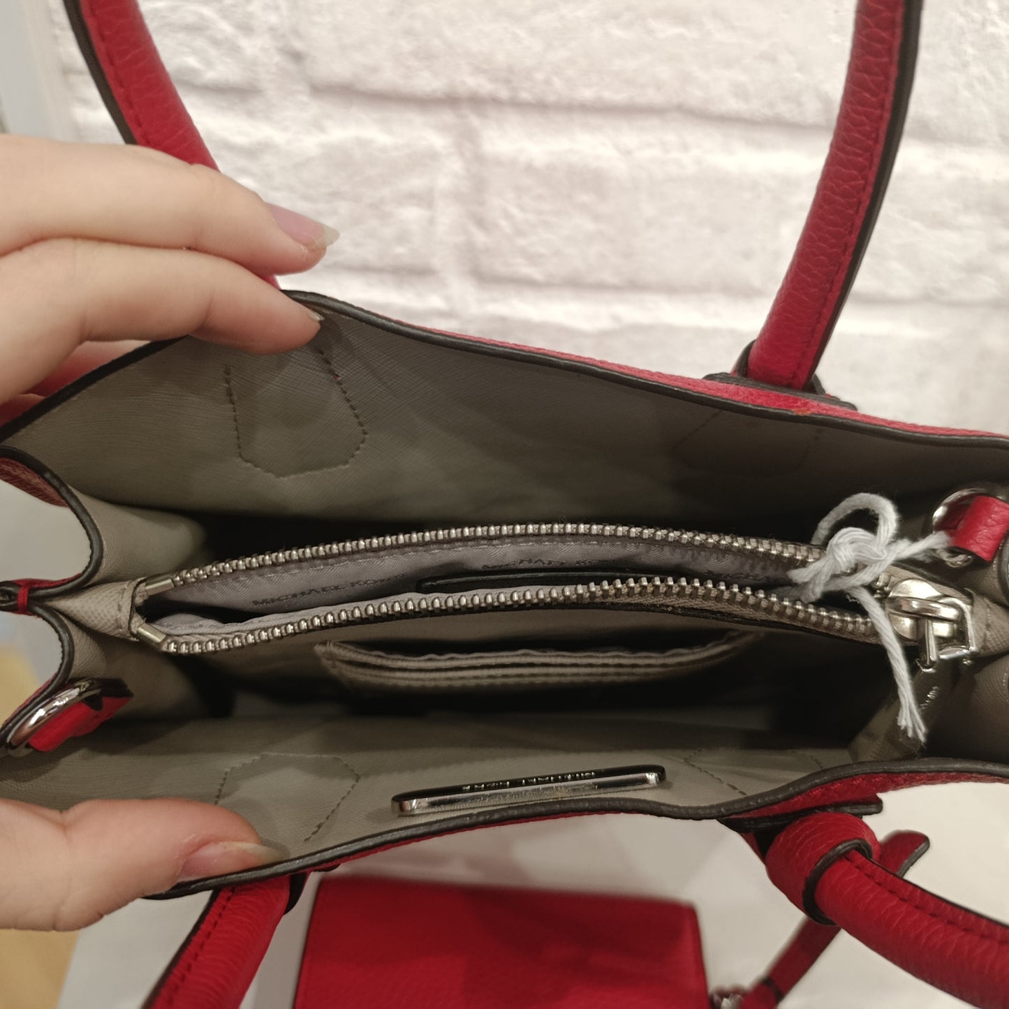 Borsa+portafoglio rosso Michael Kors