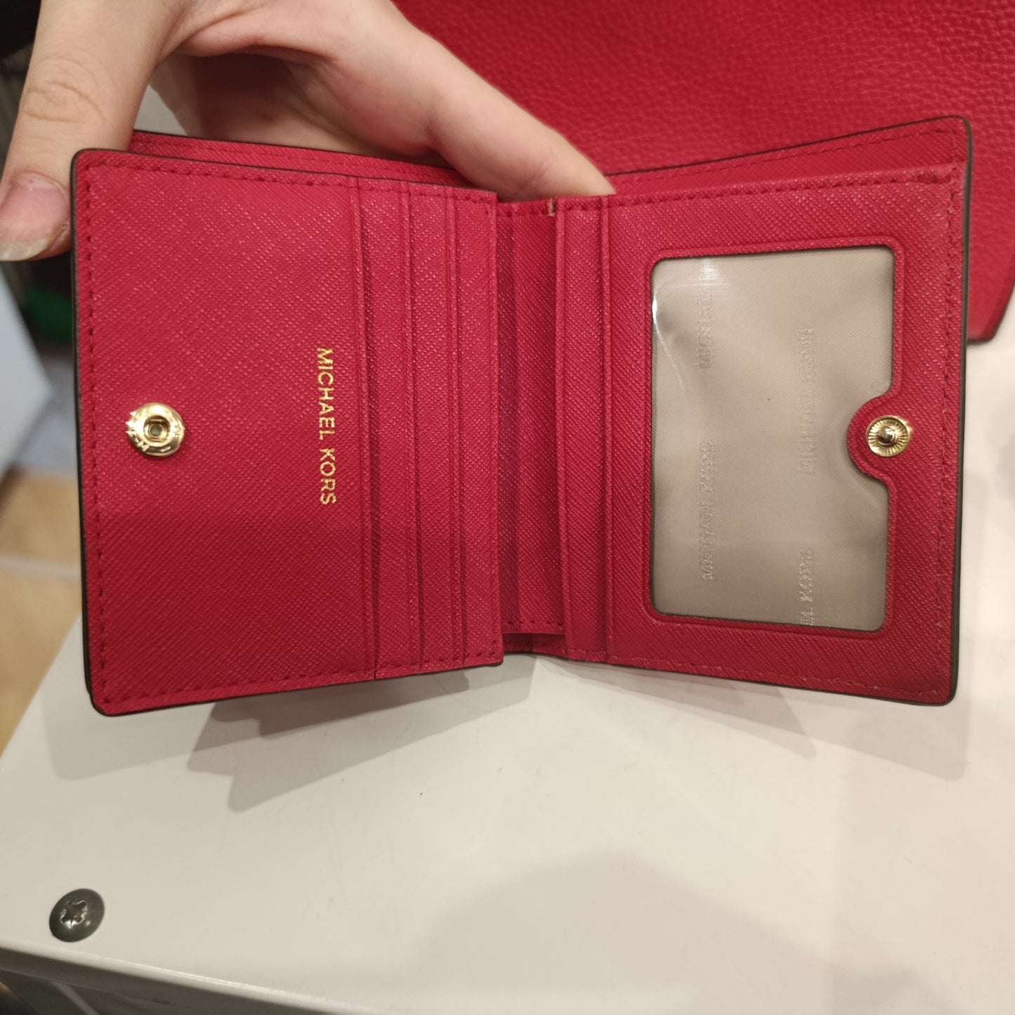 Borsa+portafoglio rosso Michael Kors
