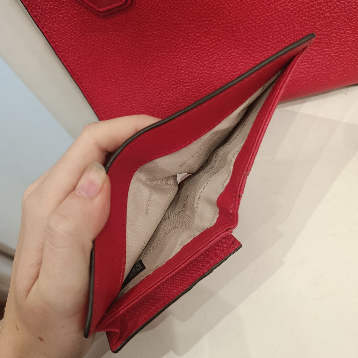 Borsa+portafoglio rosso Michael Kors