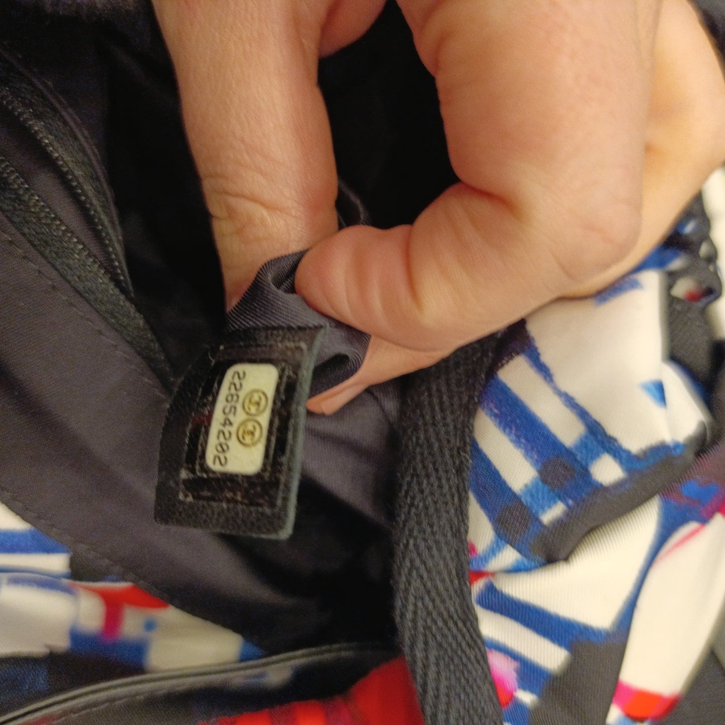 Zaino Chanel in tela colorato