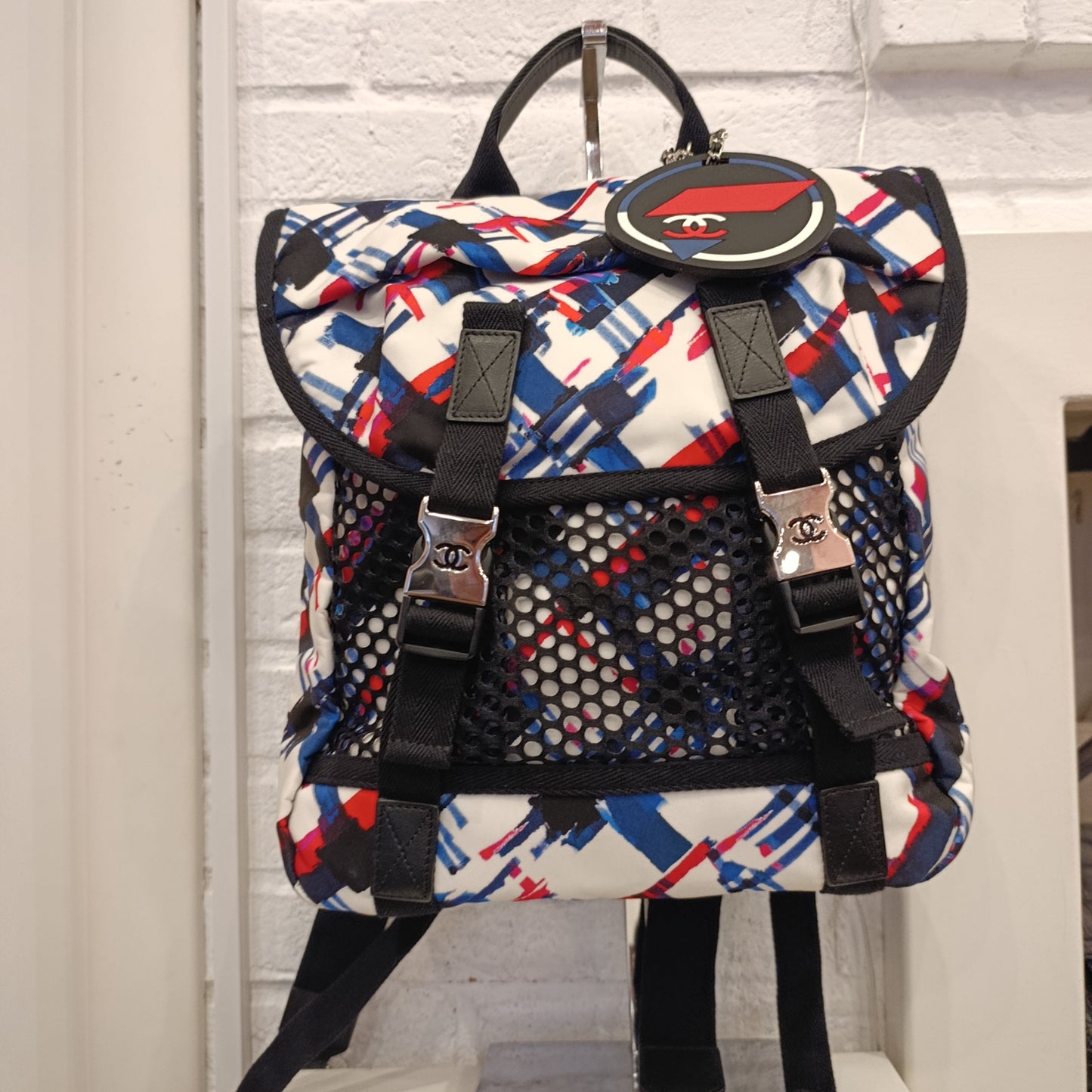 Zaino Chanel in tela colorato